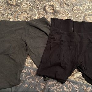 Black and Grey wide leg leggings